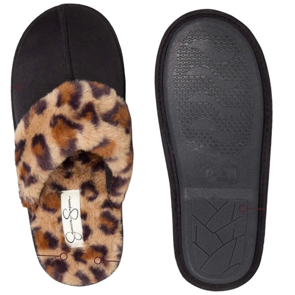 Jessica Simpson Women's Comfy Faux Fur House Slipper Sz S - Picture 3 of 9